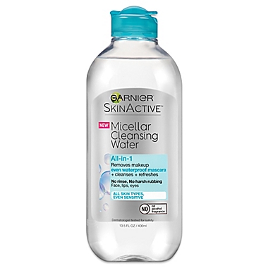 Garnier&reg; SkinActive&reg; 13.5 fl. oz. All-in-1 Waterproof Micellar Water Cleanser. View a larger version of this product image.