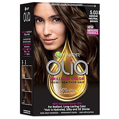Garnier® Olia® Brilliant Color Permanent Hair Color in  Medium Neutral  Brown | Bed Bath & Beyond