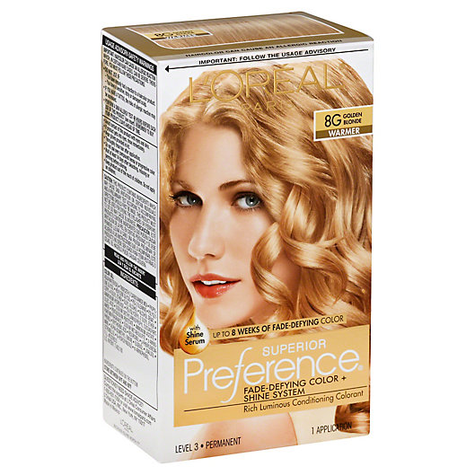 Alternate image 1 for L'Oréal® Superior Preference Fade-Defying Color and Shine in 8G Golden Blonde