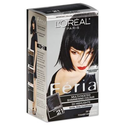 L Or Eacute Al Paris Multi Faceted Feria Hair Color In 21 Bright Black Bed Bath Beyond