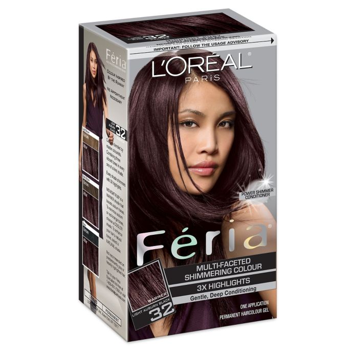 L Oreal Paris Multi Faceted Feria Haircolor In 32 Light Auburn Black