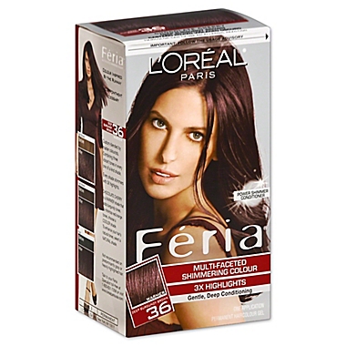 L'Oréal® Paris Multi-Faceted Feria Hair Color in 36 Deep Burgundy Brown |  Bed Bath & Beyond