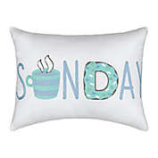 Waverly&reg; Spree Lights Out Sunday Oblong Throw Pillow in Spa