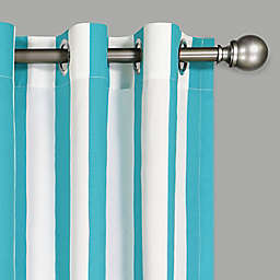 Waverly® Solstice Stripe 95-Inch Grommet Light Filtering Curtain Panel in Smoke (Single)
