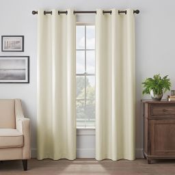 Eclipse Martina 108-Inch Grommet Blackout Window Curtain Panel in Ivory (Single)