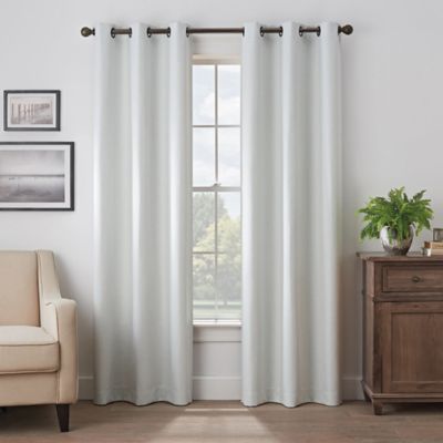 Eclipse Martina 108-Inch Grommet Blackout Window Curtain Panel in White (Single)
