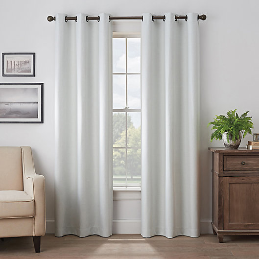 Alternate image 1 for Eclipse Martina 108-Inch Grommet Blackout Window Curtain Panel in White (Single)