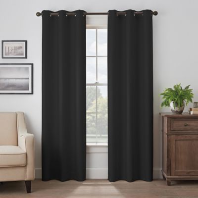 Eclipse Martina 95-Inch Grommet Blackout Window Curtain Panel in Black (Single)