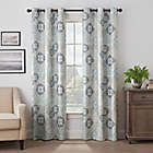 Alternate image 0 for Eclipse Martina Medallion 63-Inch Grommet 100% Blackout Window Curtain Panel in Blue (Single)