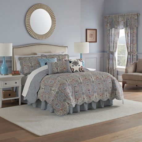 Waverly® Paisley Pizzazz Quilt Set in Heritage | Bed Bath ...