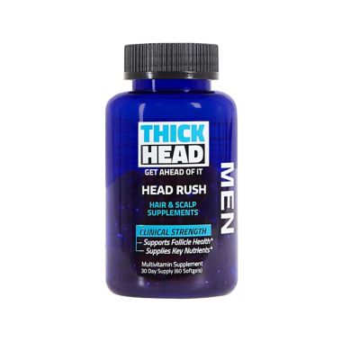 Thick Head&trade; Head Rush 60-Count Hair and Scalp Supplements. View a larger version of this product image.