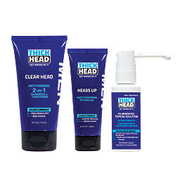 Thick Head™ Head Start 3-Piece Hair Loss Treatment and Regrowth System