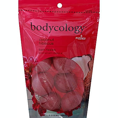 Bodycology&reg; 8-Count Bath Fizzies in Coconut Hibiscus. View a larger version of this product image.