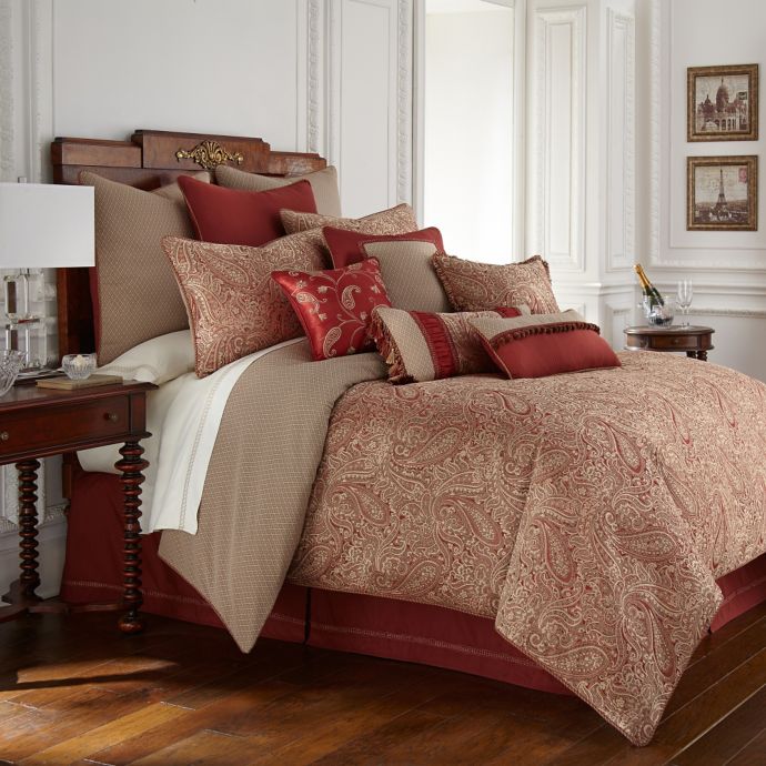 Waterford Linens Cavanaugh Reversible Comforter Set Bed Bath