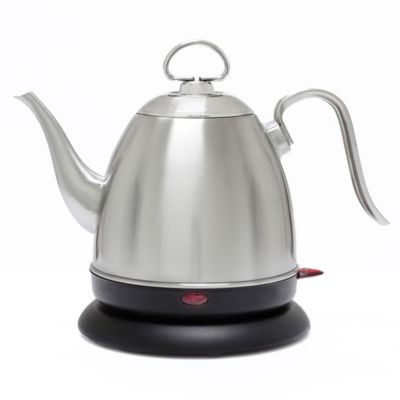 brushed steel kettle