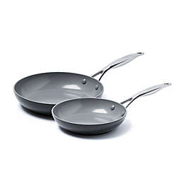 GreenPan™ Valencia Pro Ceramic Nonstick 8-Inch and 10-Inch Fry Pans Set in Grey