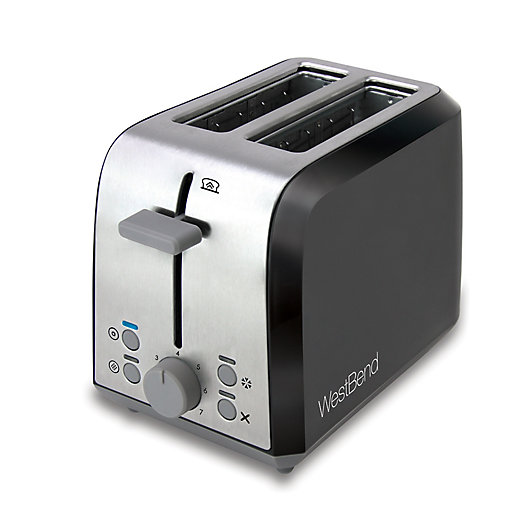 2-Slice Toaster Auto-Adjusting Anti-Jam Extra Wide Slots Red/Black 7 Settings