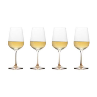Mikasa&reg; Gianna Ombre Amber White Wine Glasses (Set of 4). View a larger version of this product image.