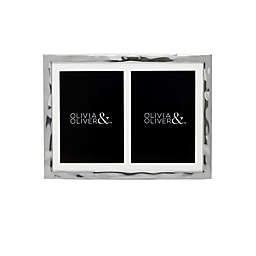 Olivia & Oliver™ Harper 5-Inch x 7-Inch Double Invitation Frame in Silver