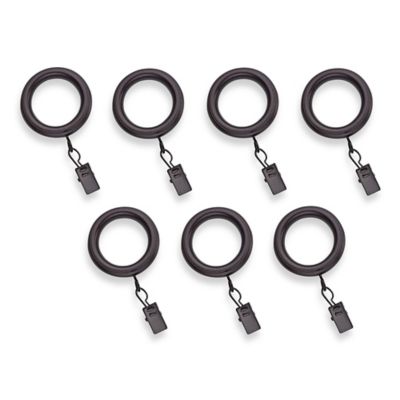 Cambria&reg; Casuals&reg; Clip Rings in Matte Brown (Set of 7)