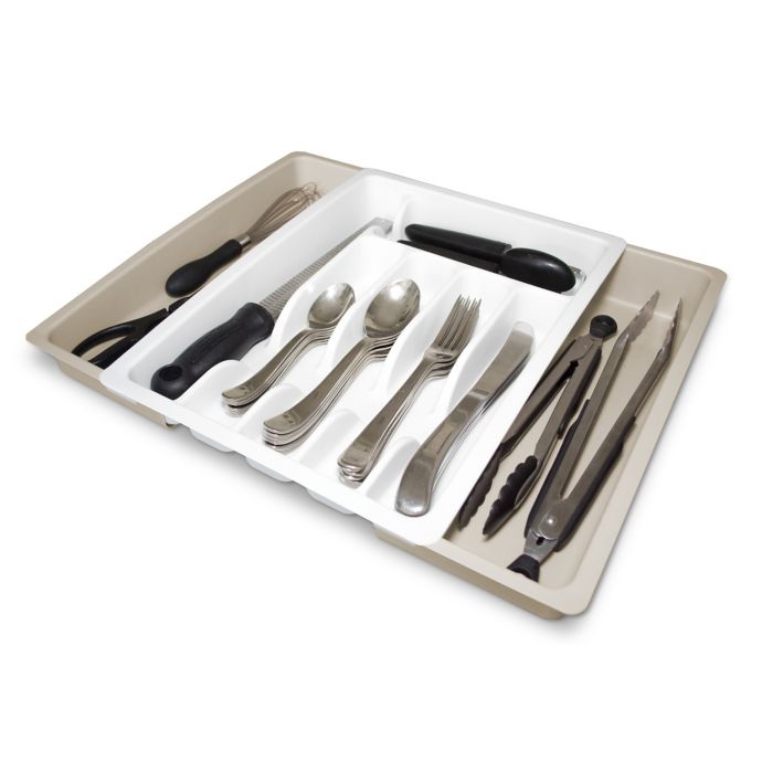 Youcopia Expandable Utensil And Silverware Drawer Organizer Bed