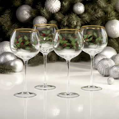 Lenox&reg; Holiday&trade; Balloon Wine Glasses (Set of 4). View a larger version of this product image.