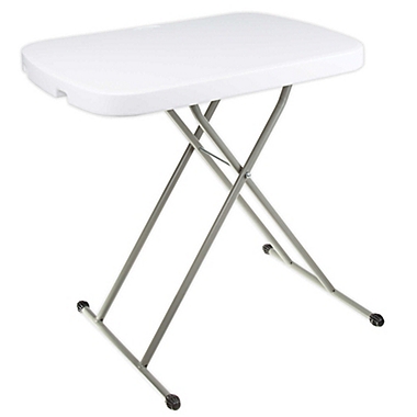 Everyday Home 27-Inch Folding Table in White. View a larger version of this product image.