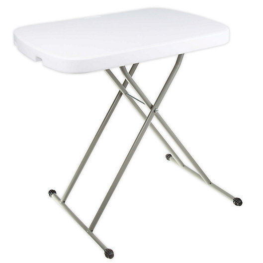 Alternate image 1 for Everyday Home 27-Inch Folding Table in White