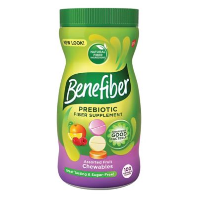Benefiber&reg; 100-Count Prebiotic Fiber Supplement Chewables in Assorted Fruit