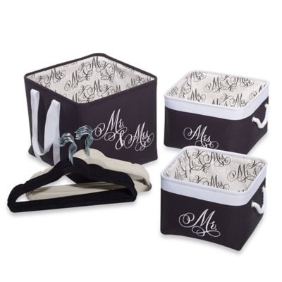 Closet Complete 23-Piece Storage Gift Set in Black/White