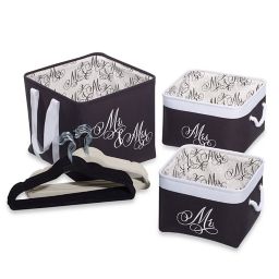 Closet Complete 23-Piece Storage Gift Set in Black/White