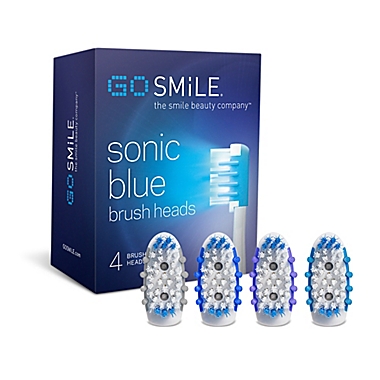 Go Smile 4-Pack Replaceable Sonic Brush Heads with Blue Light. View a larger version of this product image.