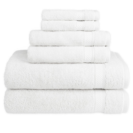 Alternate image 1 for Nestwell™ Hygro Cotton Solid 6-Piece Towel Set in White