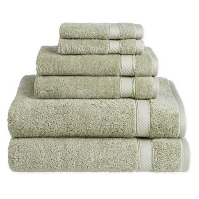 Nestwell&reg; Hygro Cotton Solid 6-Piece Towel Set in Reseda Green