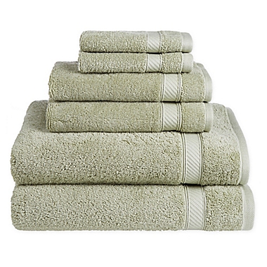 Nestwell&trade; Hygro Cotton Solid 6-Piece Towel Set in Reseda Green. View a larger version of this product image.