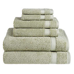 Nestwell® Hygro Cotton Solid 6-Piece Towel Set in Reseda Green