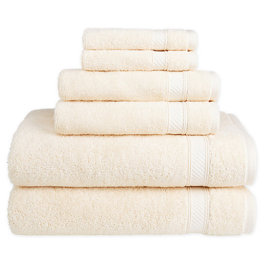 Alternate image 1 for Nestwell™ Hygro Cotton Solid 6-Piece Towel Set in Alabaster Yellow