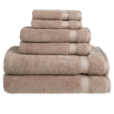 Nestwell&trade; Hygro Cotton Solid 6-Piece Towel Set in Brown