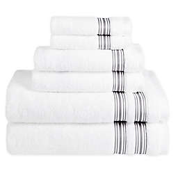 Nestwell™ Hygro Fashion Stripe 6-Piece Towel Set in Dapper Lilac