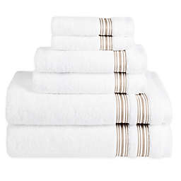 Nestwell™ Hygro Fashion Stripe 6-Piece Towel Set in Feather Tan