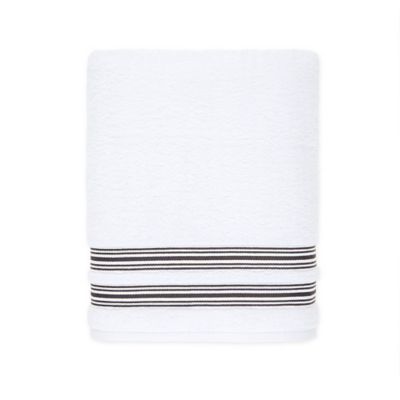Nestwell&trade; Hygro Fashion Stripe Bath Towel in Iron Grey