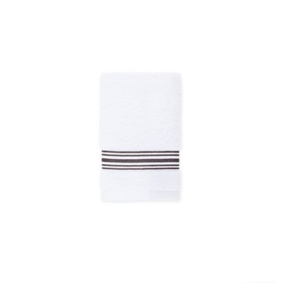 Nestwell&trade; Hygro Fashion Stripe Washcloth in Iron Grey