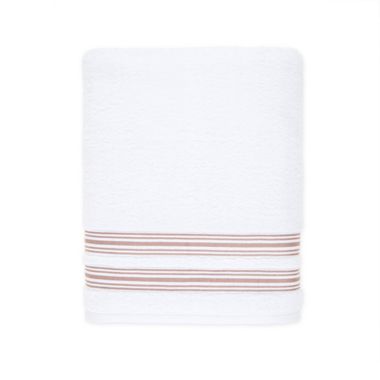 Nestwell&trade; Hygro Fashion Stripe Bath Towel in Fawn Mauve. View a larger version of this product image.