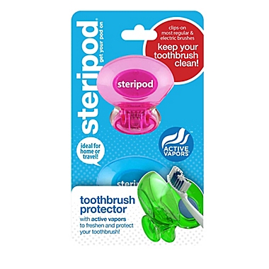 Steripod&reg; 4-Pods Toothbrush Protectors. View a larger version of this product image.