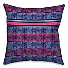 Alternate image 0 for Abstract Tribal Square Pillow in Blue/Pink