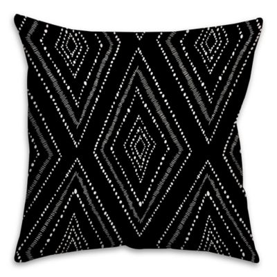 throw tribal diamonds boho pillow square bedbathandbeyond