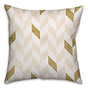 Herringbone Pattern Square Throw Pillow