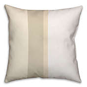 Asymmetrical Vertical Stripe Throw Pillow in Ivory