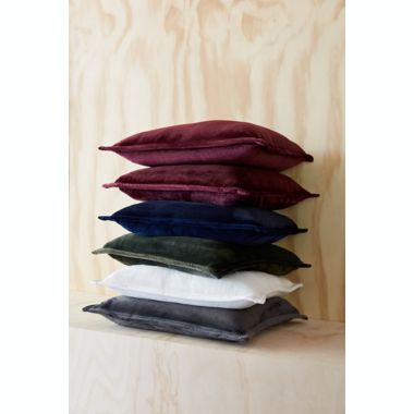 UGG&reg; Coco Luxe Square Throw Pillows in Navy (Set of 2). View a larger version of this product image.