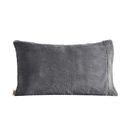 UGG® Polar Faux Fur Standard/Queen Pillowcase in Charcoal